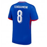 Frankreich Aurelien Tchouameni #8 Fußballbekleidung Heimtrikot EM 2024 Kurzarm